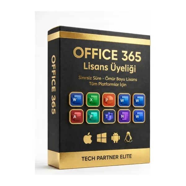 MICROSOFT Office 365 Pro 5 Cihaz Süresiz Kullanım - Windows, Ipad, Tablet, MacOS, Android, Ios, Macbook