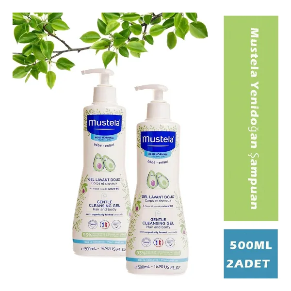 Mustela Yenidoğan Şampuan 500 ml 2 Adet - Beyaz