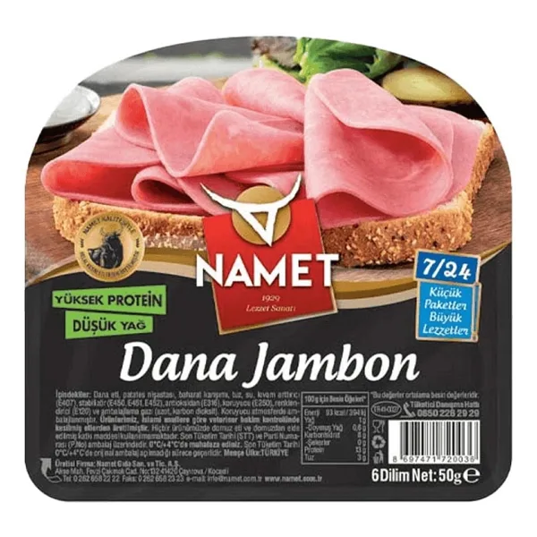 Namet 7/24 50 gr Dana Jambon