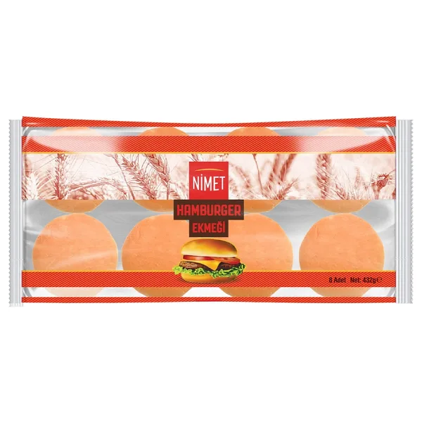 Nimet 8'li 54 gr Hamburger Ekmeği