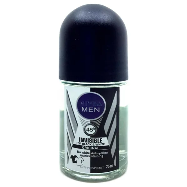 Nivea Men Invısıble For Black & White 25 ml Seyahat Boy Roll-On