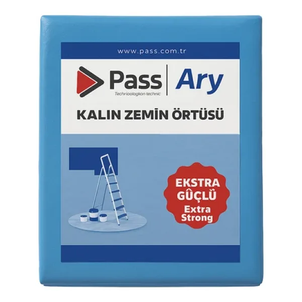 Pass Ary Ekstra Güçlü Kalın Zemin Boya Koruma Örtüsü 10 M2 (4 x 2,5 M)