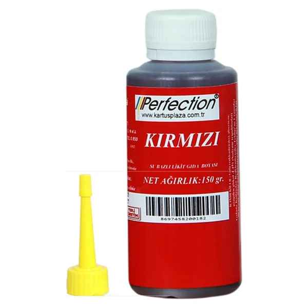 Perfection CHEF Sıvı Su Bazlı Likit Gıda Boyası KIRMIZI 150 gr.