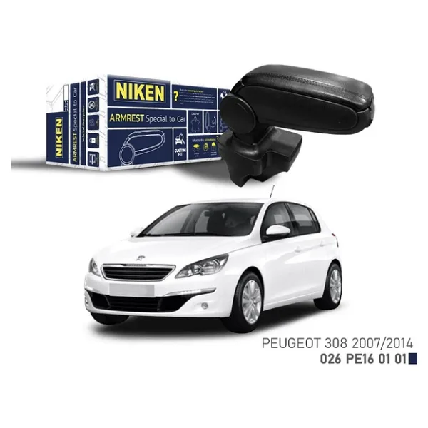 Peugeot 308 kol dayama kolçak vidasız orta konsol 2007 / 2014 niken