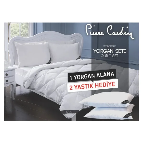 Pierre Cardin 195x215 cm Microfiber Çift Kişilik Yorgan Seti
