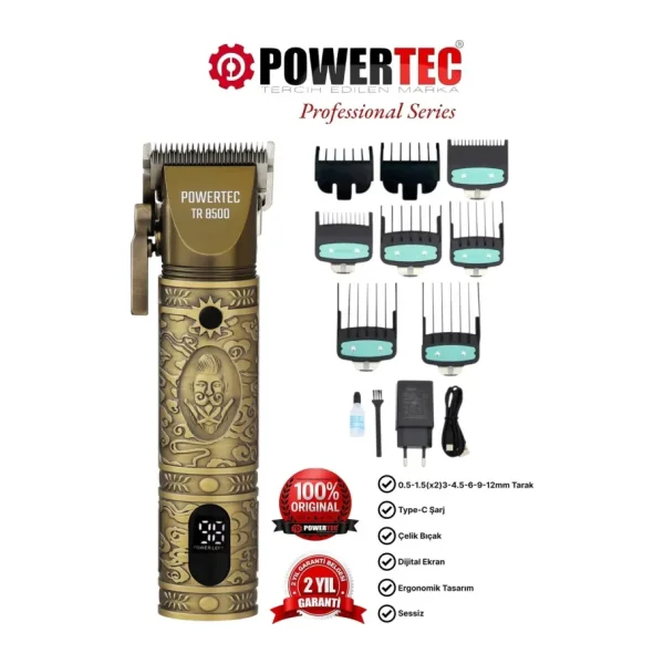 Powertec TR-8500 Sakal ve Saç Kesme Makinesi
