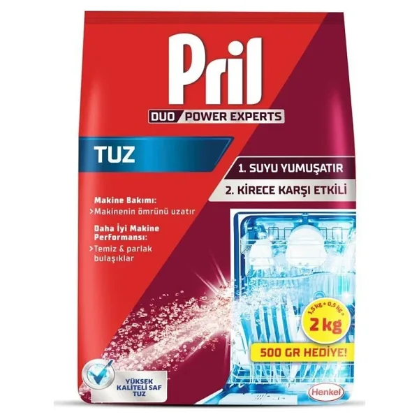 Pril 2 kg 2'li Bulaşık Makinesi Tuzu