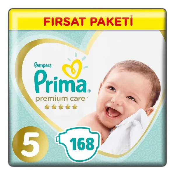 Prima Premium Care 5 Numara Junior 168'li Bebek Bezi