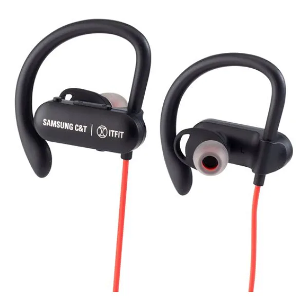 Samsung BE7 Kırmızı GP-OAU019SACRW C&T ITFIT Kancalı Spor Kulak İçi Bluetooth Kulaklık