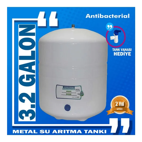Sulook Su Arıtma Cihazı Tankı 3.2 Galon Metal (12 Litre)