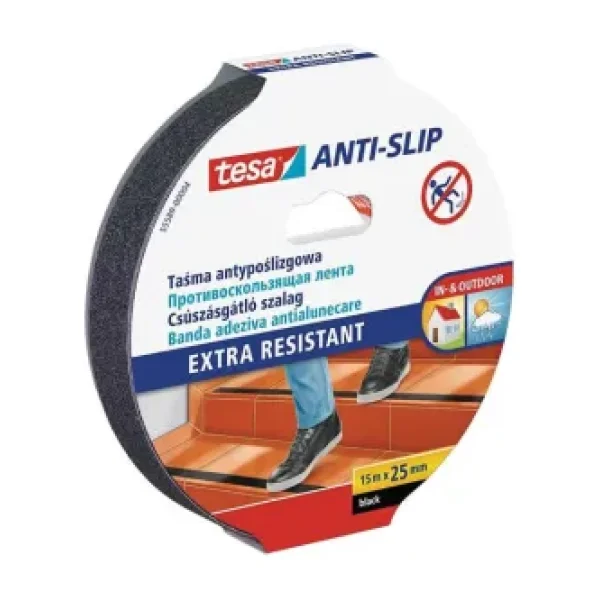 Tesa Bant 15X25 Merdiven Kaydırmaz Siyah