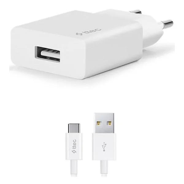 Ttec SmartCharger 2SCS20CB Type-C Kablolu Beyaz Şarj Aleti