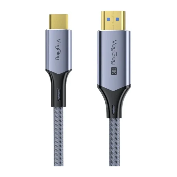 VegGieg V-Z104 2 m 8K Type-C to HDMI Dönüştürücü