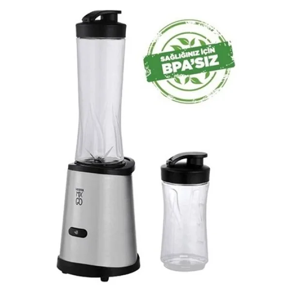 Vestel Mix Go Inox Gri 350 W Smoothie Blender