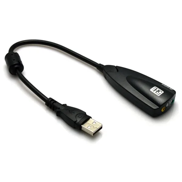 Wozlo 7.1 USB 12 Kanal 64 Bit 5HV2 Destekli Kablolu Audio Çevirici Harici Ses Kartı