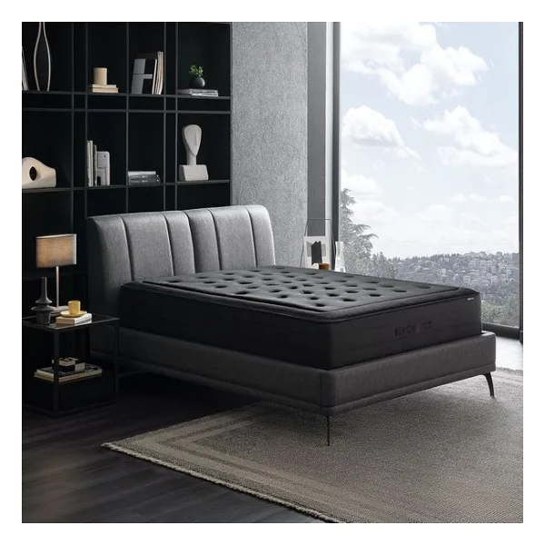 Yataş Black Ice Yatak Baza Başlık 3'lü Set - Siyah - 180 x 200 cm