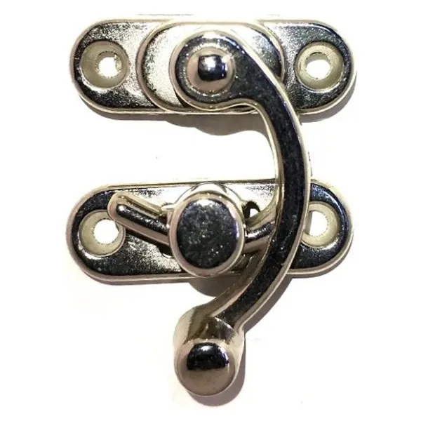 Yay Gözü, Ahşap Kutu Klipsi - Küçük 28x33 mm, Nikel, 100 Adet