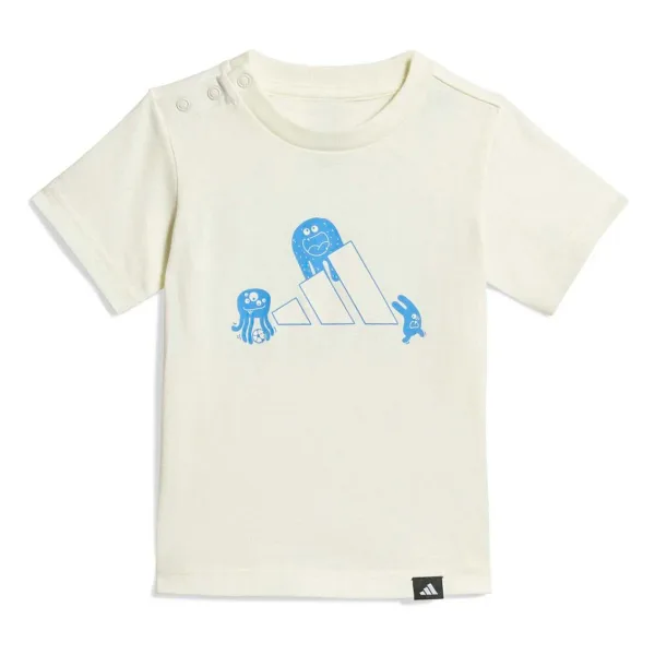 adidas Tiro Nster Bebek Ekru Yuvarlak Yaka Tişört