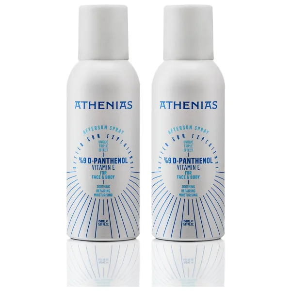 Athenias Panthenol 150 ml 2 Adet Güneş Sonrası Bakım Spreyi