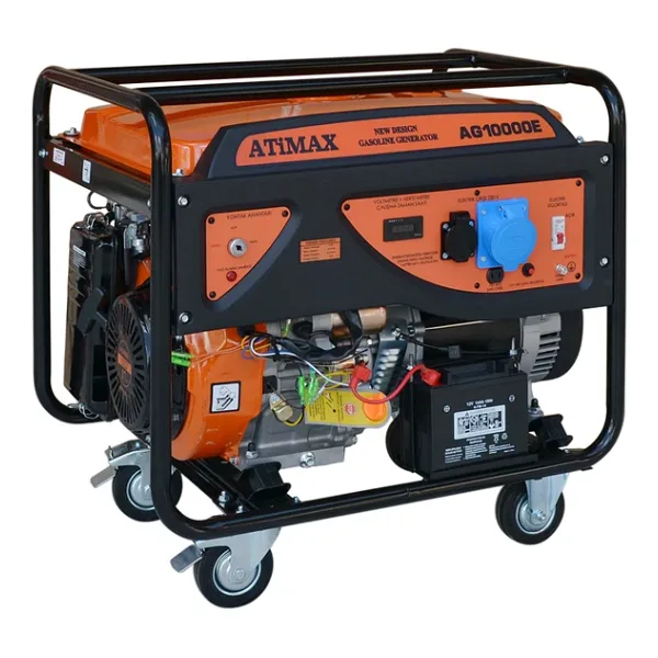 Atimax AG10000E 10 kVA İpli/Marşlı Benzinli Jeneratör
