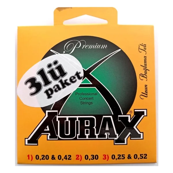 Aurax 3ARX20 Üçlü Paket Uzun Sap Bağlama Teli 0,20 Profesyonel