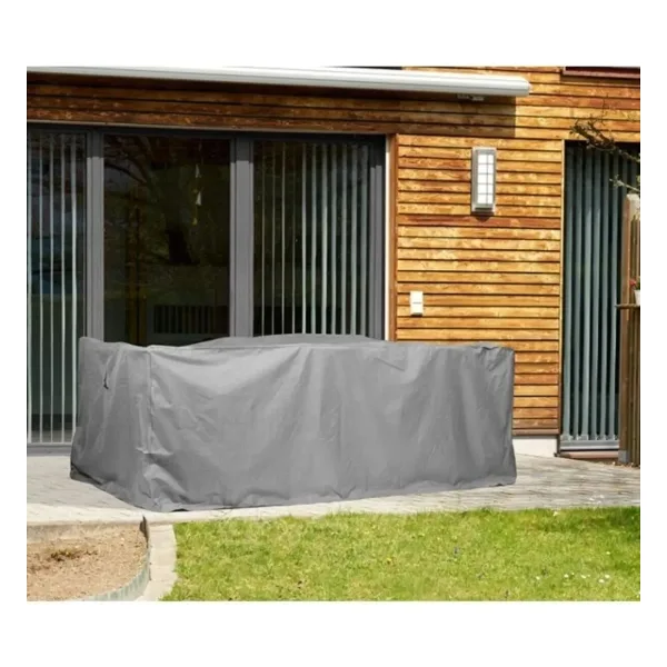 AutoEN Gri Su Geçirmez Bahçe Mobilya Koruma Örtüsü Branda 200x160x80 Cm
