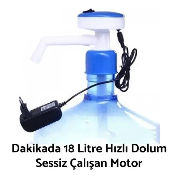 Barley Elektrikli Damacana Su Pompası Adaptörlü 1 Dakikada 18 Litre Su