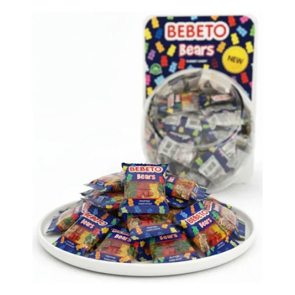Bebeto Bears Mini Ayıcık Jelibon 8gr 80'li Küre - 80 Adet