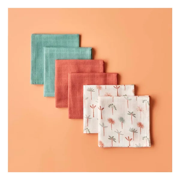 Bella Maison Safari 30x30 cm 6'lı Ağız Silme Bezi Seti