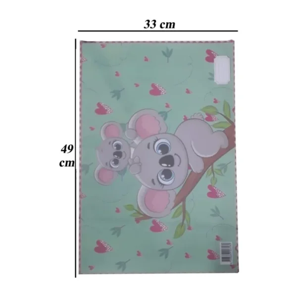 Beslenme Bezi Yıkanabilir 33x49 cm 1 Adet Koala Beslenme Örtüsü Okul Öncesi Kreş Anasınıfı İlkokul İçin İdeal