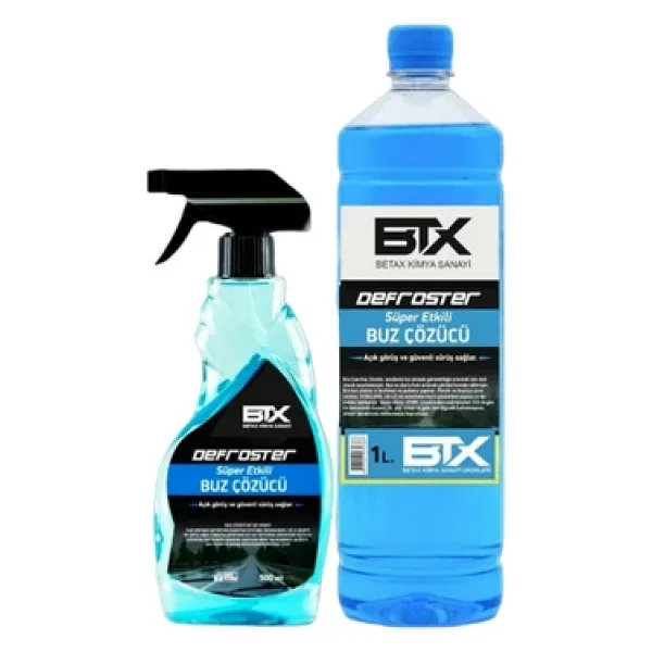 Betax SÜPER ETKİLİ BUZ ÇÖZÜCÜ SPREY 500 ML + 1 LT YEDEKLİ