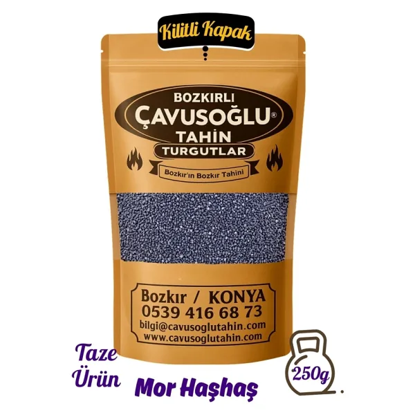 Bozkırlı Çavuşoğlu Afyon Mavi Mor Haşhaş 250 gr