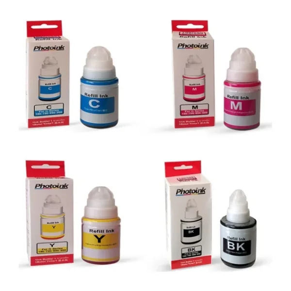 Canon G3410 için 4 Renk 1 Takım Photoink Mürekkep