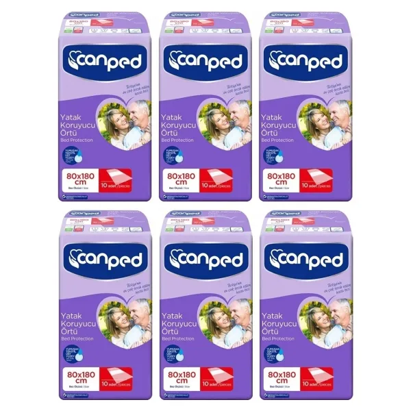 Canped Yatak Koruyucu Örtü 80x180 Cm 60 Adet