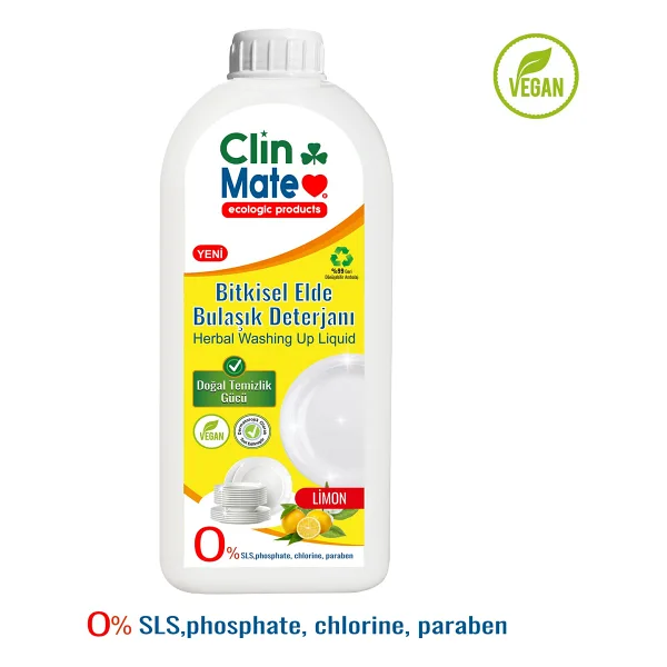 Clinmate Ekolojik Limon Sıvı Bulaşık Deterjanı 750 ml