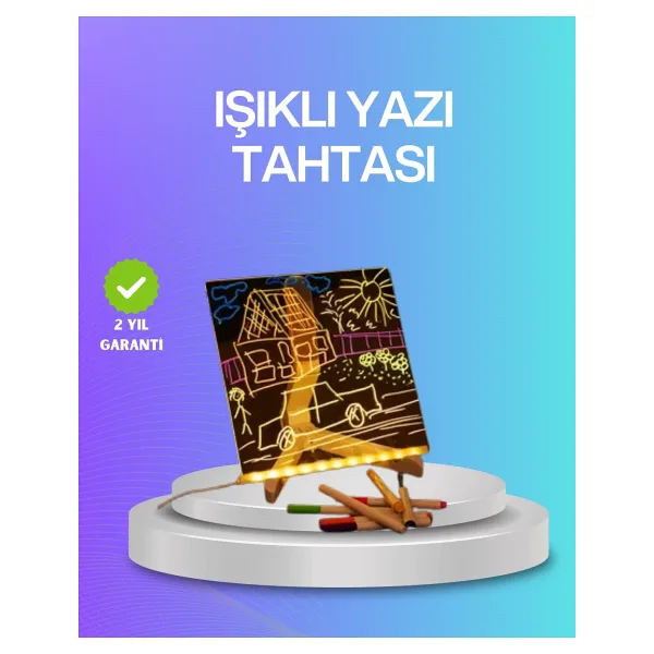 Çocuklar ve Yetişkinler Için USB LED Işıklı Çizim Panosu