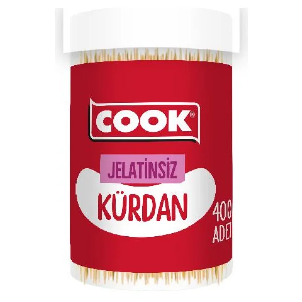 Cook Jelatinsiz Bambu Kürdan 400'lü