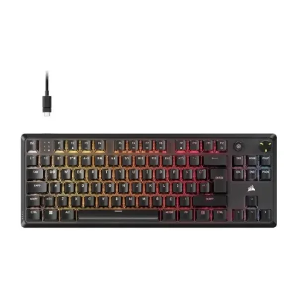 Corsair K70 Core Tkl RGB Ch-911911e-Tr Mlx Red Switch Kablolu Mekanik Oyuncu Klavyesi - Görsel 4