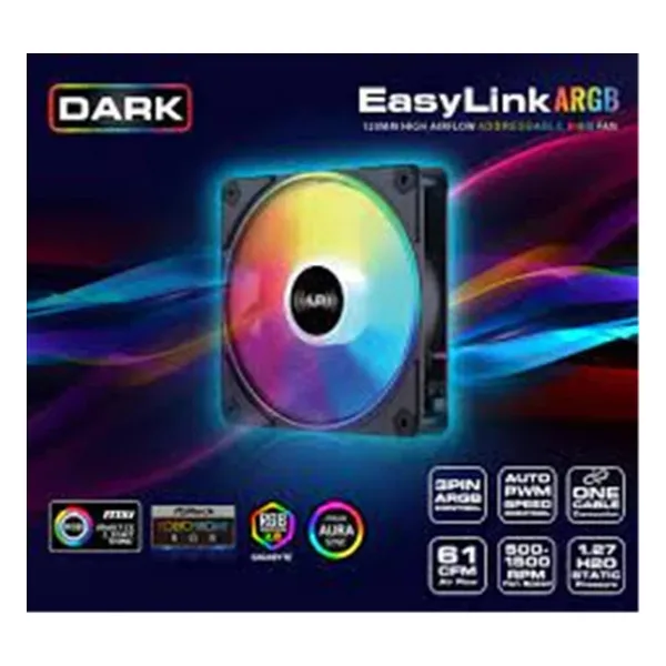 Dark EasyLink DKCF1200 12 cm ARGB Kasa Fanı