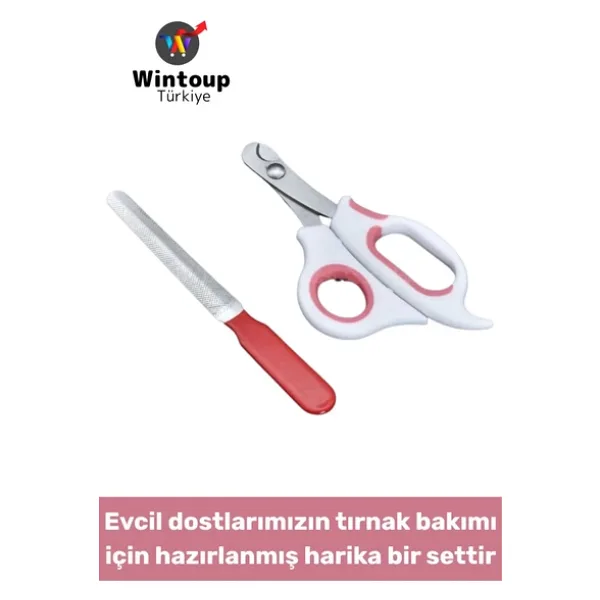 Dayanıklı Pet Kedi Köpek Sağlık Tırnak Bakım Evcil Hayvan Tırnak Makası Törpü Seti