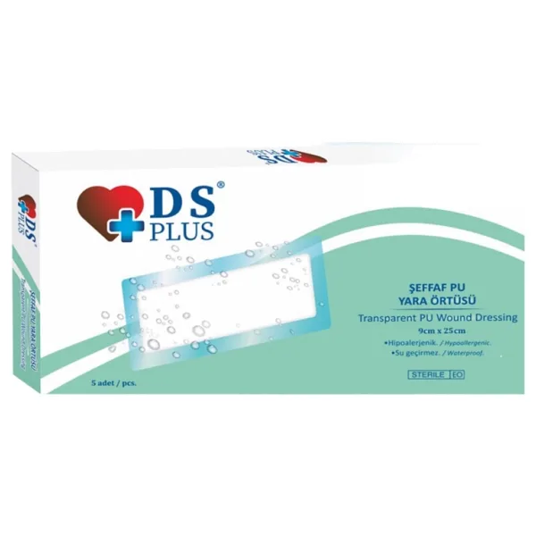 DS Plus Şeffaf Pu Su Geçirmez 9x25 cm 5'li Yara Örtüsü