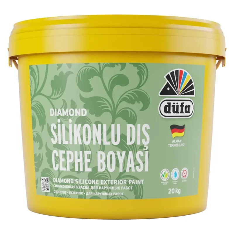 Düfa Diamond Silikonlu Dış Cephe Boyası Beyaz 20 KG