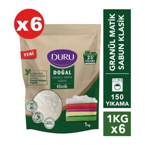 Duru Klasik Granül Matik Sabun 1 kg 6'lı