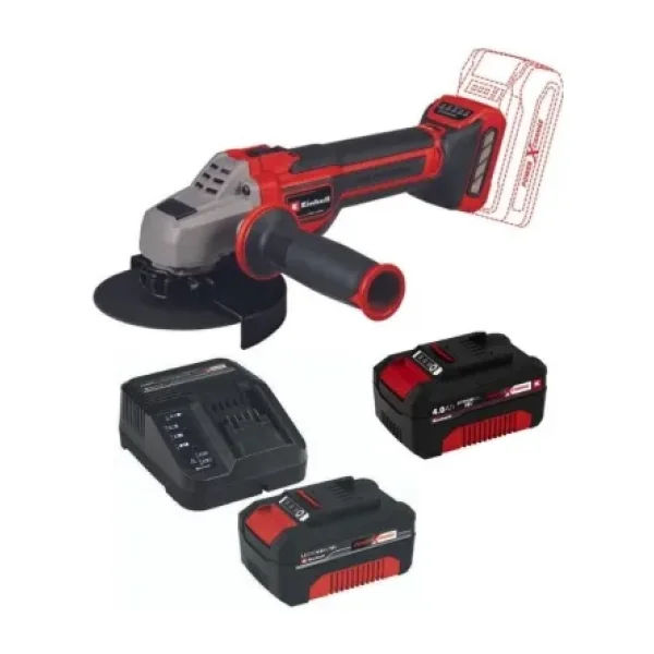 Einhell TP-AG 18/125 CE Q Li Çift Akülü 4 Ah Taşlama Makinesi