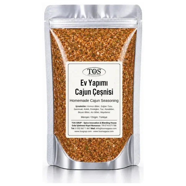 Ev yapımı Cajun Çeşnisi 100 gr (1. Kalite)