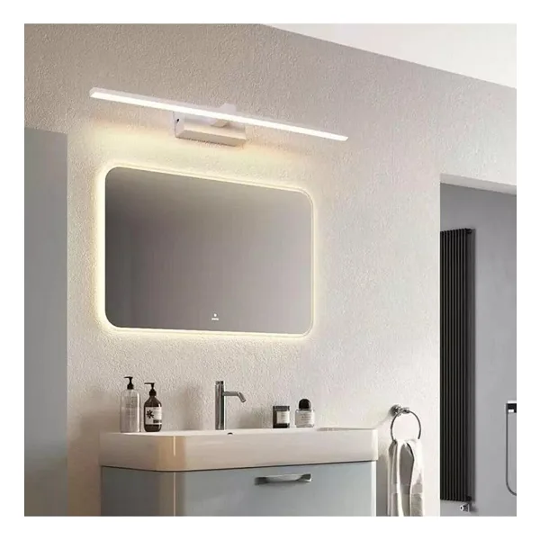 Fer Avize Berrak Modern Tasarım Beyaz Renk Gün Işığı Ledli Banyo - Mutfak - Salon Led Duvar Aplik