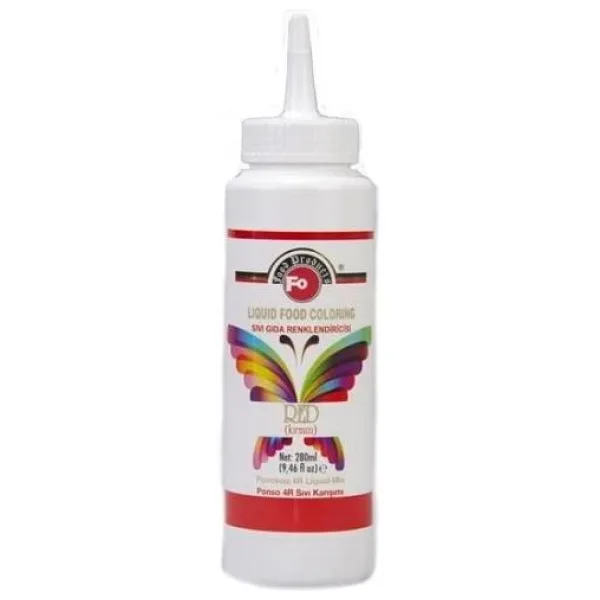 Fo Kırmızı Gıda Boyası 280 ml
