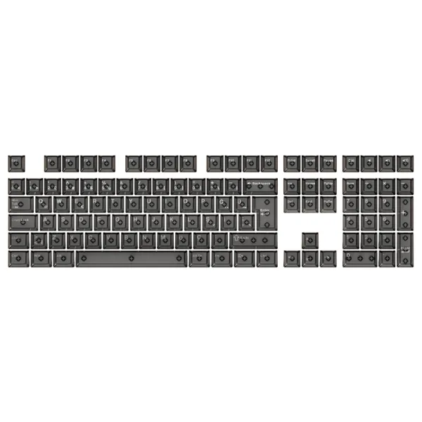 GameRaider Cherry Single Shot PC (Full Set) Şeffaf Türkçe Keycap Set