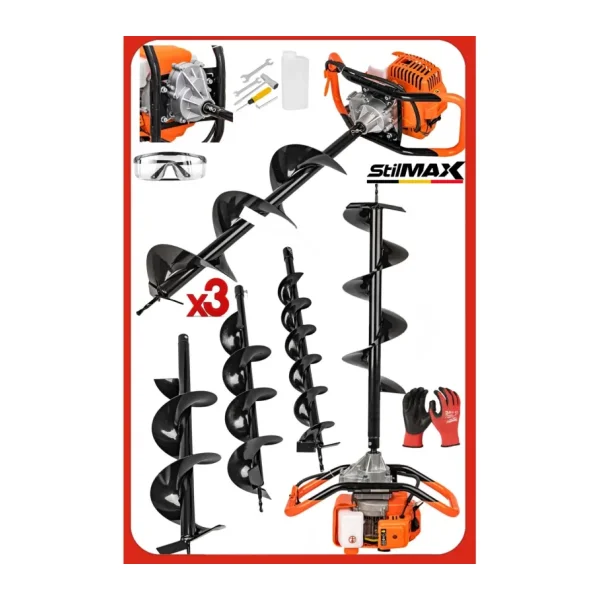 Garden Pro GP-490B 20 cm Çift Helezonlu Toprak Burgu Makinesi