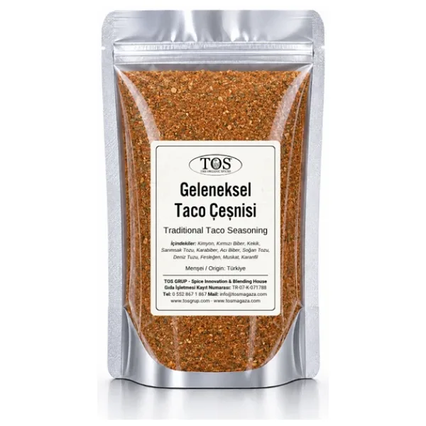 Geleneksel Taco Çeşnisi 100 gr (1. Kalite)
